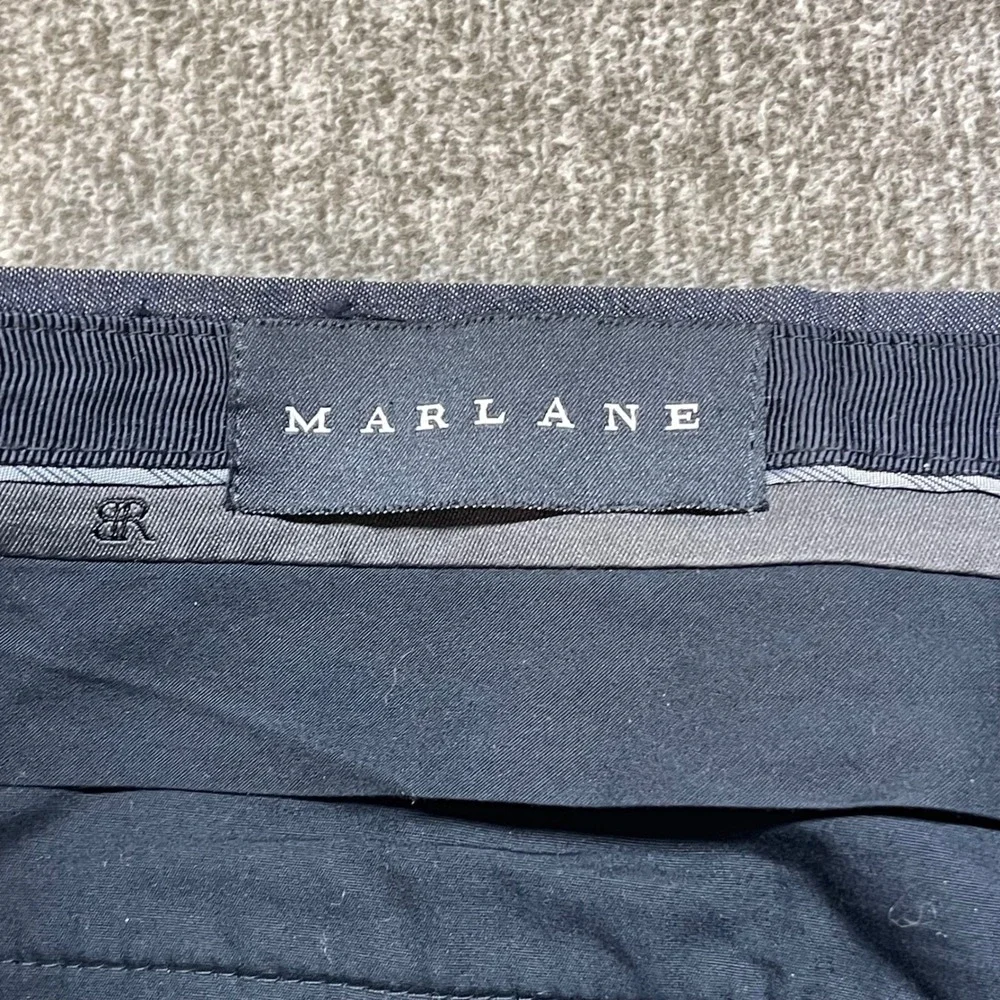 BANANA REPUBLIC Marlane Slim Fit Flat Front Dress Pants Mens 32x32 Wool Blend‎